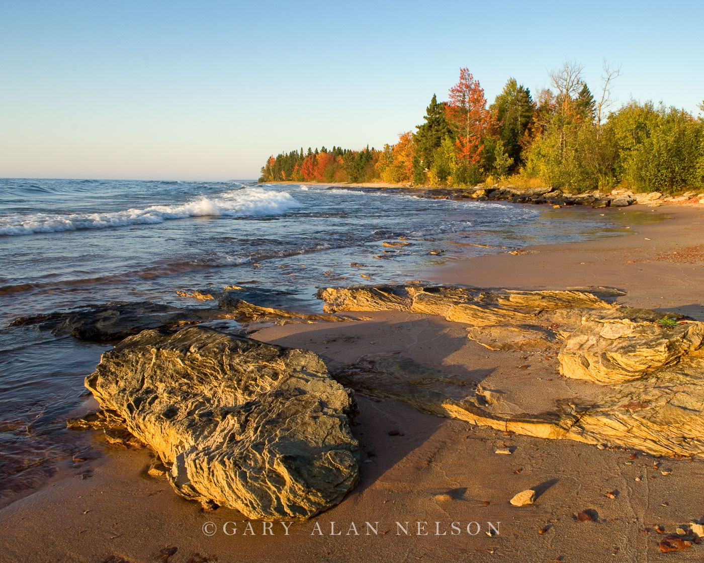Rugged Shoreline of Lake Superior Michigan Gary Alan Nelson Photography