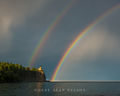 Double Rainbow over Split Roc print