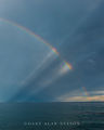 Sun Rays and Rainbow over Lake Superior print