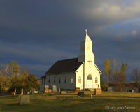 Storm Clouds over Country Church