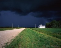 Schoolhouse and Raven Skies