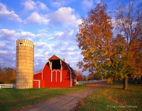 Barn, Drive and Clouds