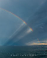 Rainbow and Rays over Lake Superior