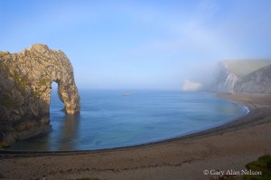 Fog over Durdle Door