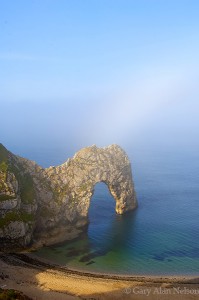Durdle Door and Fog