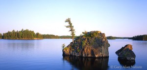 Boulders on Burntside Lake