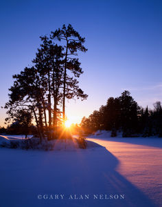 Setting Sun Vermilion Lake
