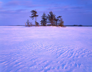 Sculptured Snow on Rainy Lake