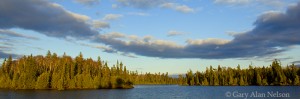 Curving Clouds over Moon Lake