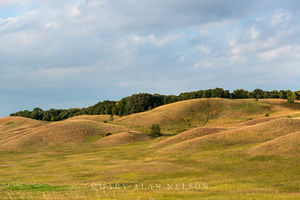 Rolling glacial moraine on the prairie