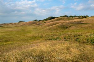 Rolling glacial moraine