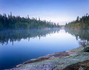 Fog Lifting from Seagull Lake