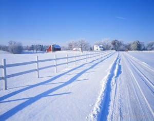 Farm in winter