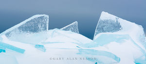 Slabs of Ice and Gray Skies