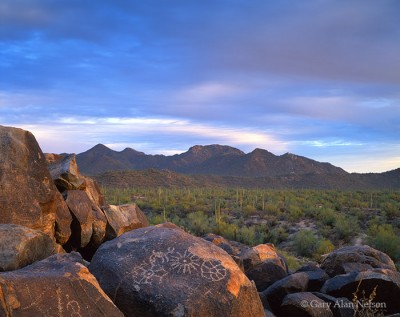 Petroglyphs print