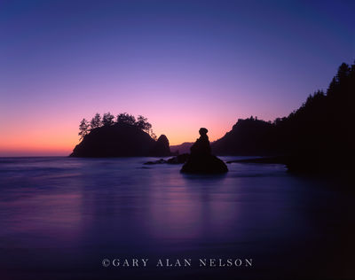 Twilight and Seastacks print