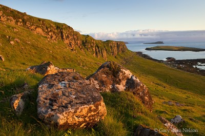 Rocks and Boulders over Staffin Bay print