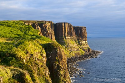 Pillars along Kilt Rock print