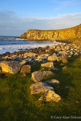 Boulders along Embleton Bay print