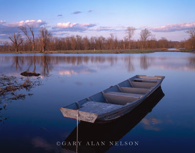Flatboat in Slough print