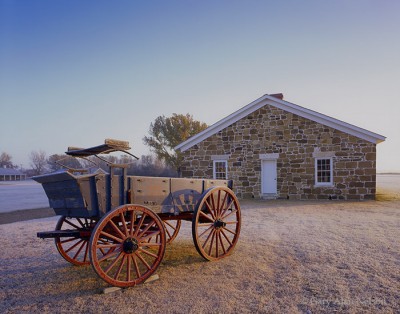 Frost Covered Wagon print