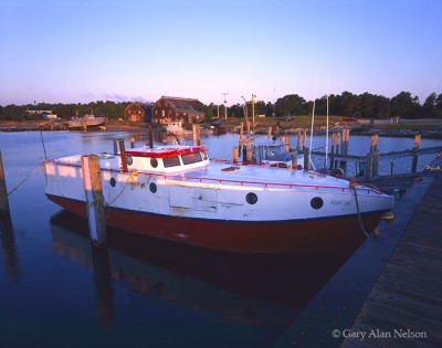Fishing Boat at Dawn print