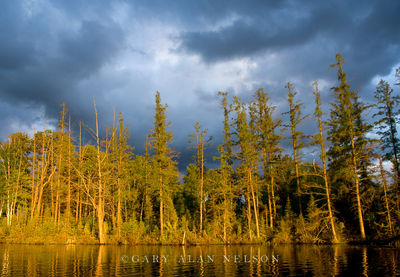 T-Storm over Moon Lake print