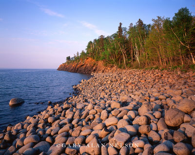 Cobble Beach on Lake Superior print