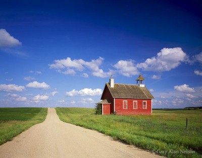 Red Schoolhouse print