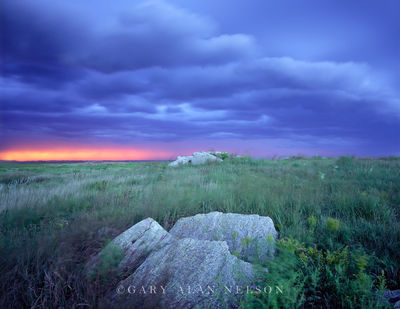 Thunderstorm over Prairie print