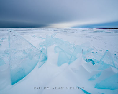 Shades of Gray over Ice print