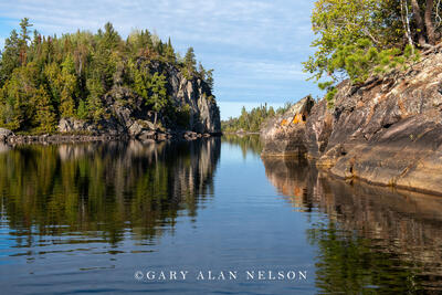 The cliffs on Seagull Lake, Boundary Waters Canoe Area Wilderness, Minnesota