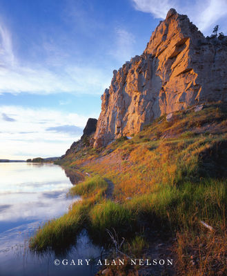 Cliff on Missouri River print