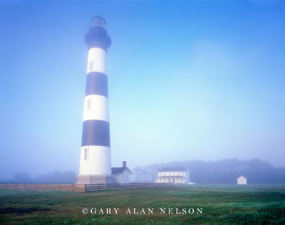 Fog and Bodie Island Lighthouse