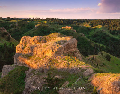 Bluffs in Nebraska Badlands print