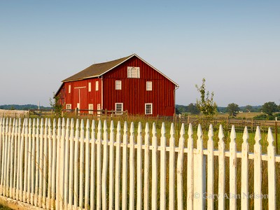 Barn and Fence print