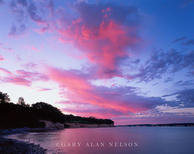 Pink Skies over the Missouri River print