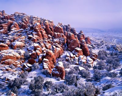 Fiery Furnace Covered with Snow print