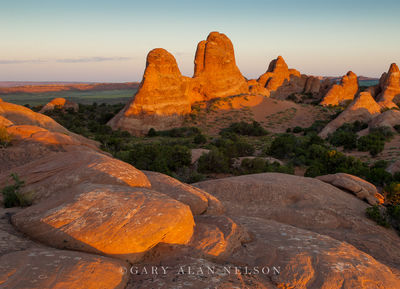 Fins and Sandstone in Evening Light print