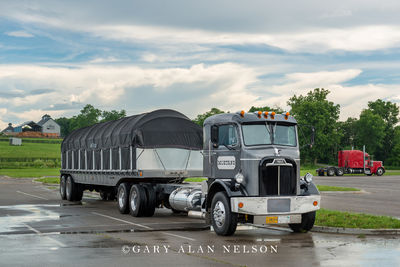 1957 Mack H63 and 1964 Brown 401 Flatbed Trailer