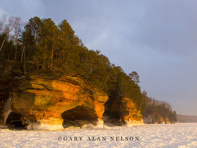 Sea Caves on Lake Superior print