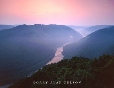 Sunrise over the New River
