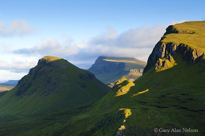GB-11-125-SCO Evening light and clouds over the Quiraing, Isle of Skye, Scotland