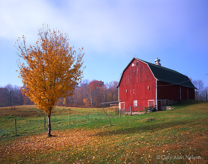 Barn in Autumn St. Croix River Valley, Minnesota Gary Alan Nelson