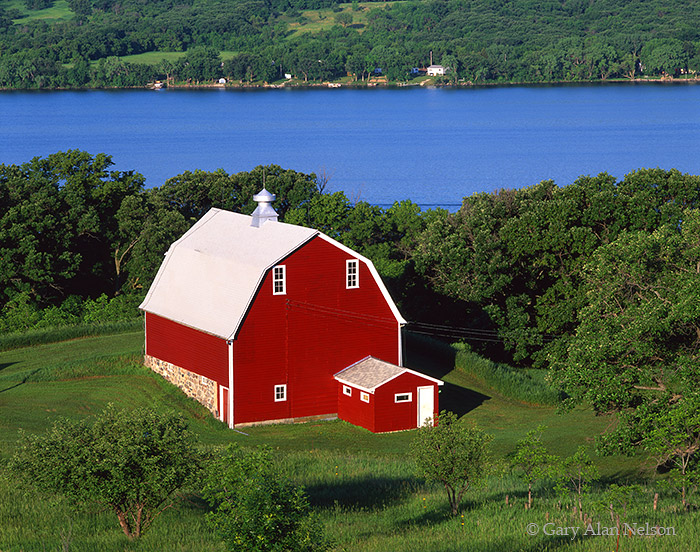 Barn on Big Stone Lake Minnesota South Dakota Border Gary Alan