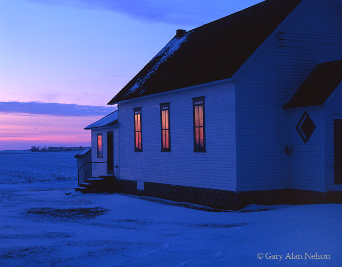 Town Hall at Dawn Brown County, Minnesota Gary Alan Nelson Photography