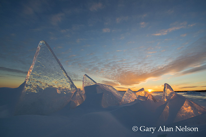 Slabs of Ice on Lake Superior, Madeline Island, Apostle Islands National Lakeshore, Wisconsin