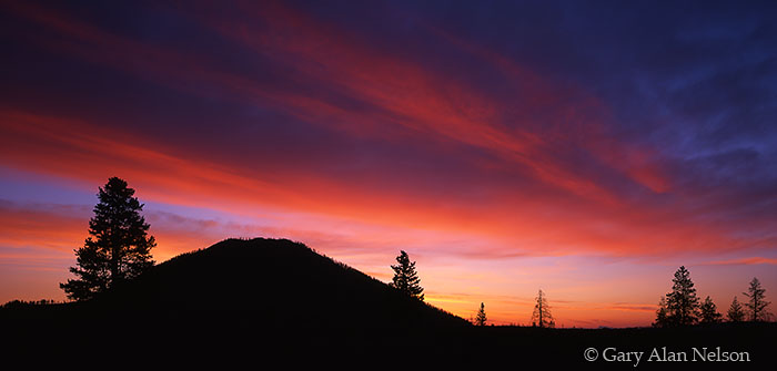 WY-05-4P-NP Bunsen Peak at Dawn, Yellowstone National Park, Wyoming