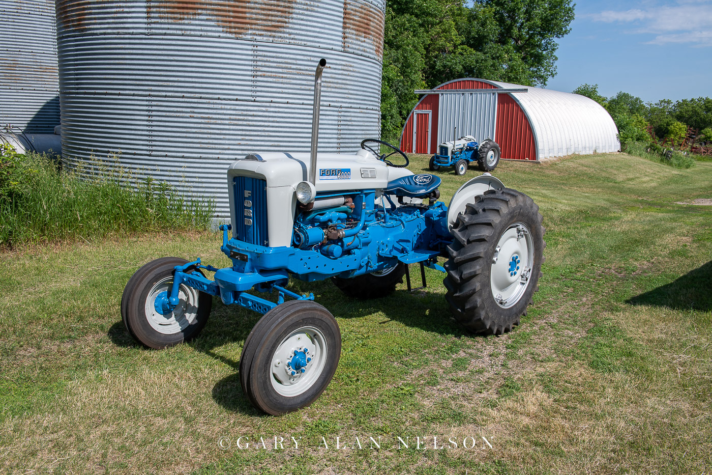 1964 Ford 4000 Row Crop with 1963 Ford Model 4000 in the background