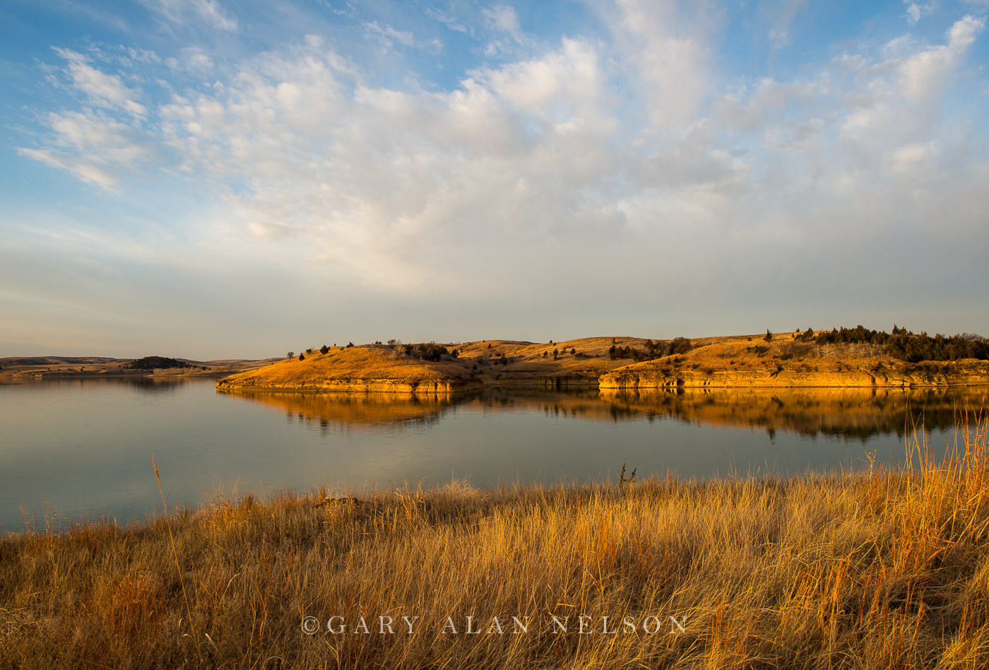 Prairie along Wilson Lake, Wilson State Park, Kansas